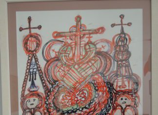 Pictură realizată de Cuviosul Gherontie