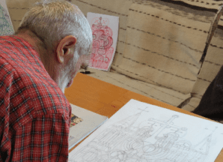 Pictura ca ascultare şi inspiraţie de Sus, la Cuviosul Gherontie