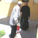 Cuviosul Gherontie era în extaz, ridicat de la pământ o palmă şi jumătate